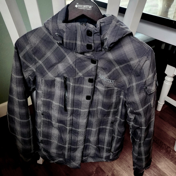 MARMOT Charcoal/Tan Ski Jacket - Size S/P - Picture 8 of 13